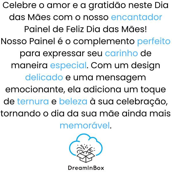 Imagem de painel feliz dia das mães decoração comemoração 54cm