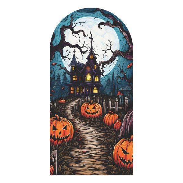 Imagem de Painel Festa Decorativo Romano Halloween 3D 200X100Cm