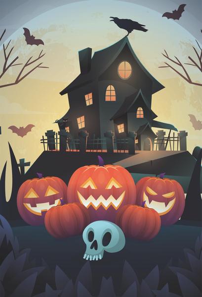 Imagem de Painel Festa Lateral Casadinho 1,50X2,20M Halloween - PL126