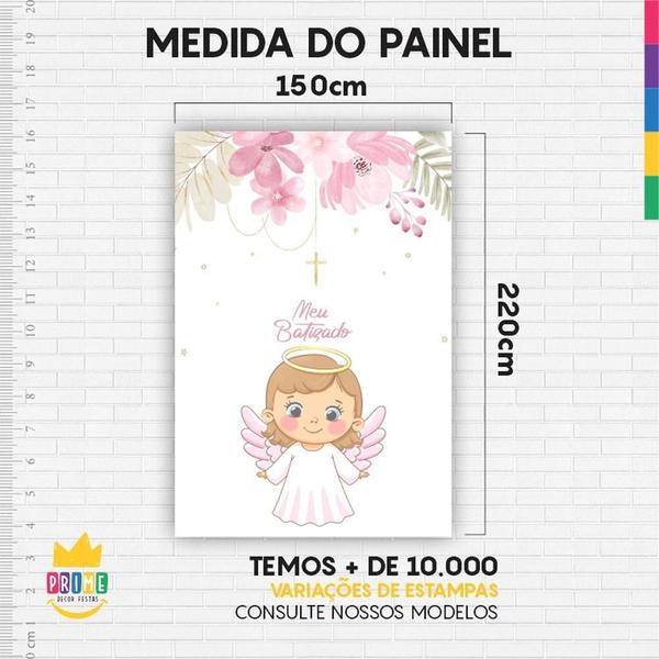 Imagem de Painel Festa Meu Batizado Lateral Para Casadinho 1,50 X 2,20