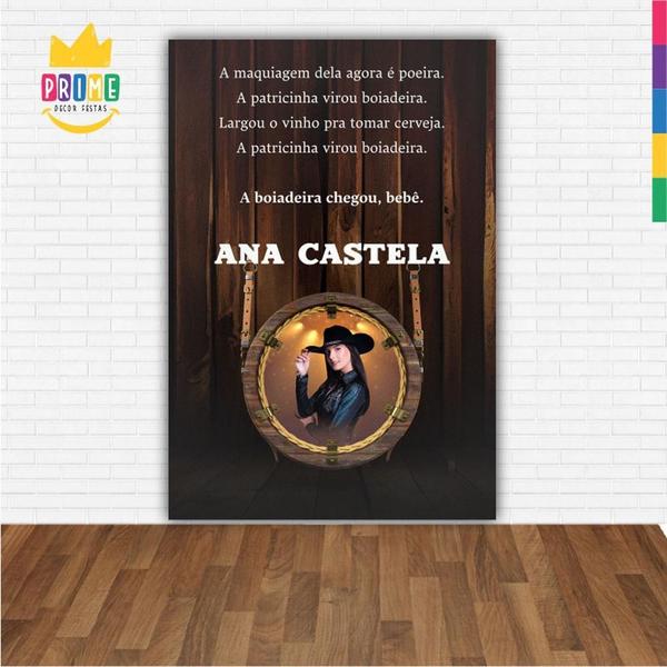 Imagem de Painel Festa Retangular 3D Ana Castela Casadinho 1,50M X