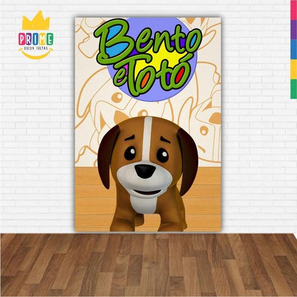 Painel Festa Retangular 3D Bento Totó Casadinho 1,50M X 2,20 - Prime Decor Festas Imagem de Painel Festa Retangular 3D Bento Totó Casadinho 1,50M X 2,20