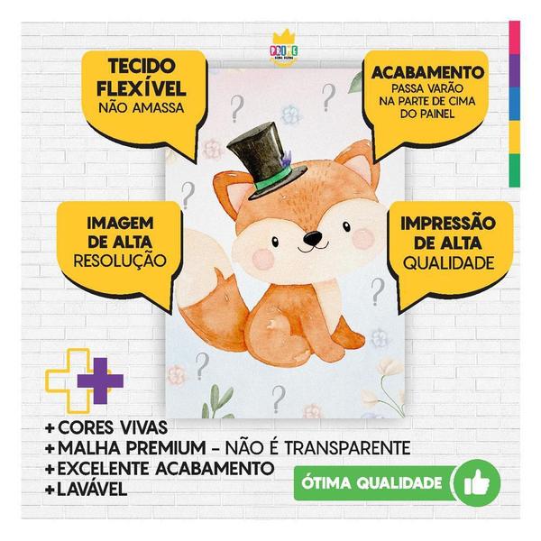 Imagem de Painel Festa Retangular 3D Chá Revelação Casadinho 1,50M X