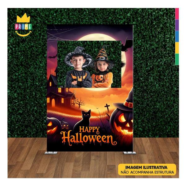 Imagem de Painel Festa Retangular Interativo Halloween 3D Corte A