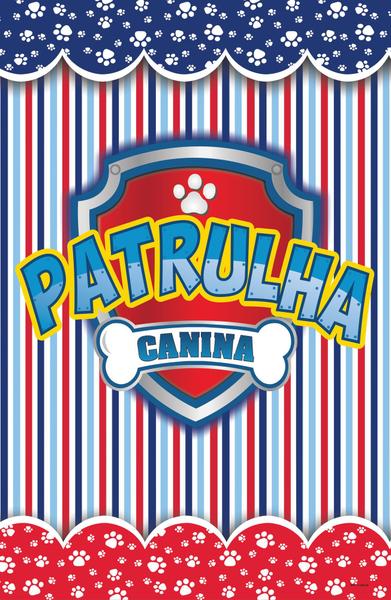 Imagem de Painel Festa Retangular P/ Casado 1,5x2,2m Patrulha Canina 1