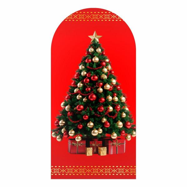 Imagem de Painel Festa Romano Natal 3D Decorativo Tecido 180 X 90 Cm