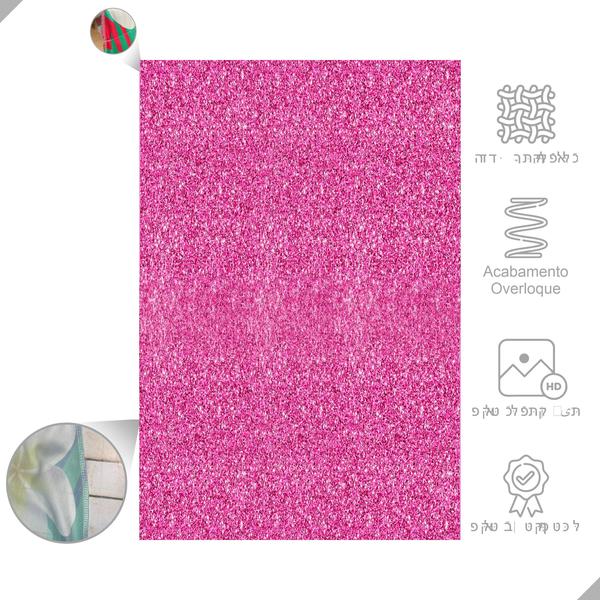 Imagem de Painel Festa Vertical em Tecido Casadinho Glitter Rosa