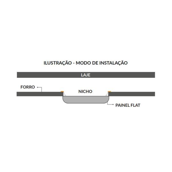 Imagem de Painel Flat LED Plafon De Sobrepor 24W Quadrado 17cm Luz Neutra 4000K Bivolt Avant