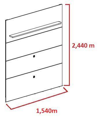 Imagem de Painel Frizz Premium para TV de até 65 polegadas -Naturale/Off White - Madetec