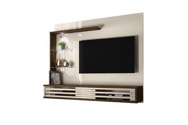 Imagem de Painel Frizz Select para TV de até 50 polegadas - OFF WHITE / SAVANA - Madetec