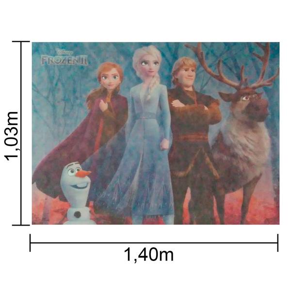 Imagem de Painel Frozen TNT GIGANTE  aniversário decoração festa 1,40m