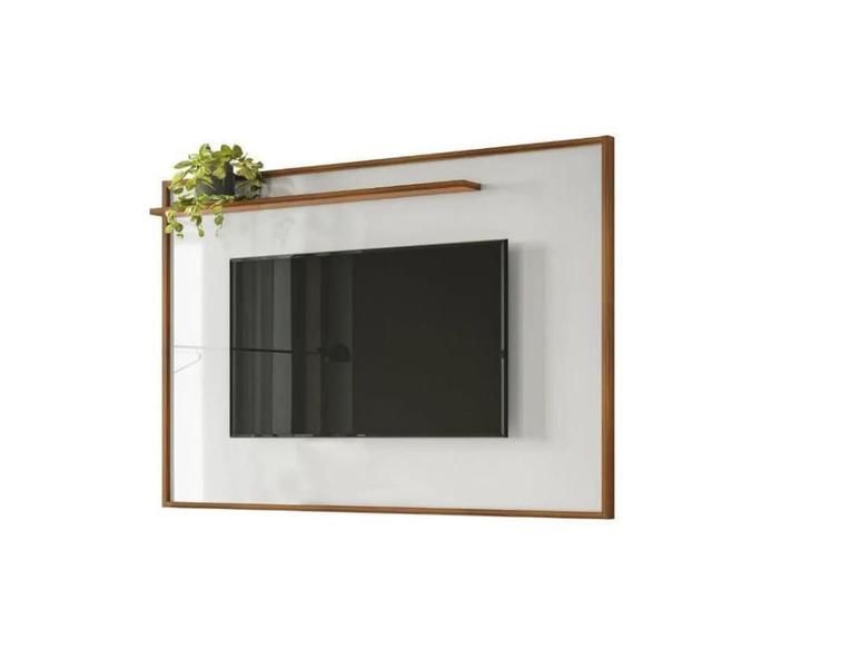 Imagem de Painel Gênesis 1.9 para TV de até 75 Polegadas Cinamomo Mel / Off White - Mobler