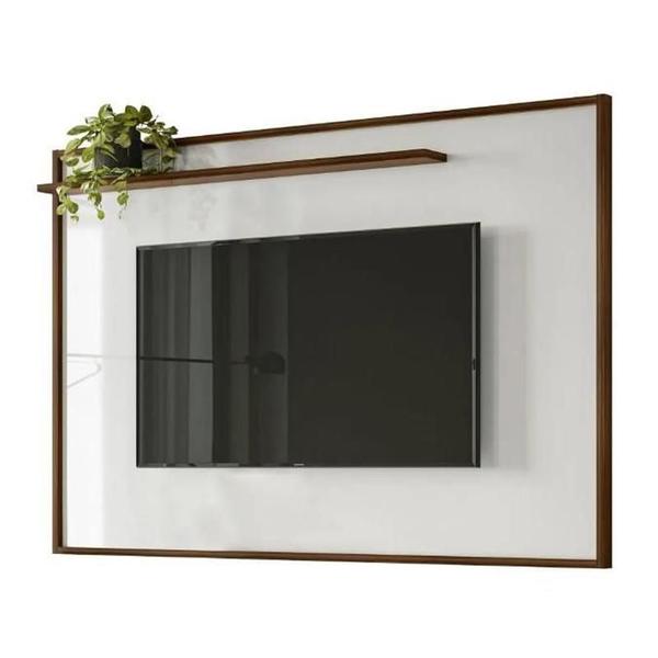 Imagem de Painel Gênesis 1.9 para TV de até 75 Polegadas Palisandro/Branco - Mobler