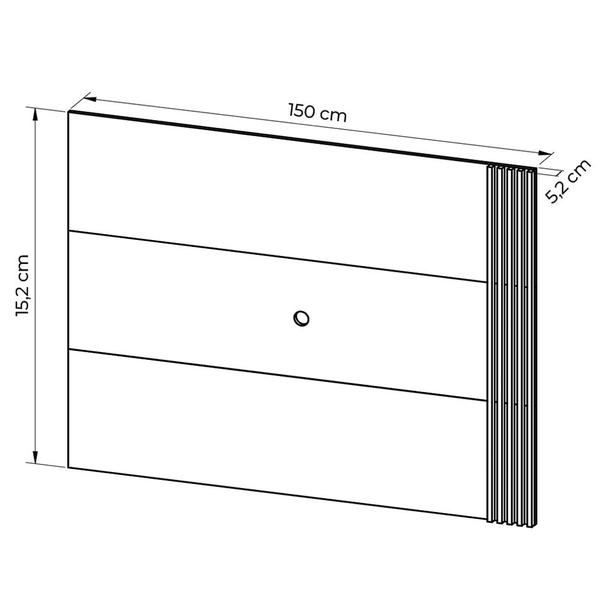 Imagem de Painel Home para TV até 42 Sala de Estar PL3004 Natural/Off White G69 - Gran Belo