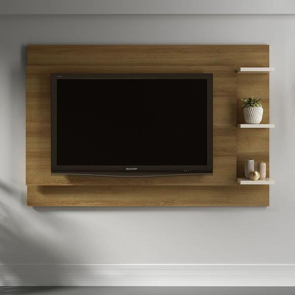 Imagem de Painel Home para TV até 65 Sala de Estar PL3002 Natural/Off White G69 - Gran Belo