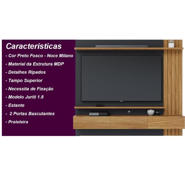 Painel Home Suspenso 3 Portas Tv's 70" Juriti - Colibri Imagem de Painel Home Suspenso 3 Portas Tv's 70" Juriti