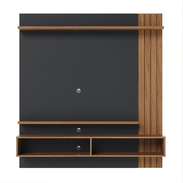 Imagem de Painel Home Suspenso para TV 65 Pol. 150cm Buriti C05 Noce Milano/Preto Fosco - Mpozenato