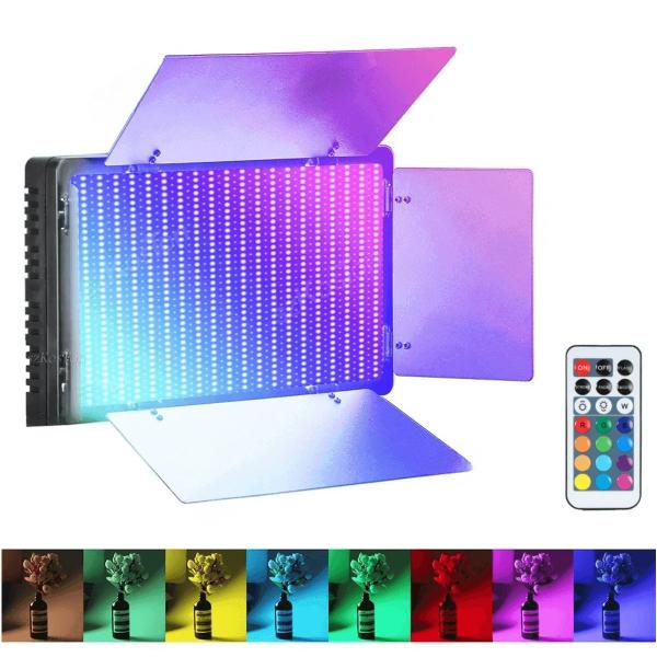 Imagem de Painel Iluminador Led Rgb U600+, Rgb, 40w, Bicolor Com Tripé 1,8 Metro