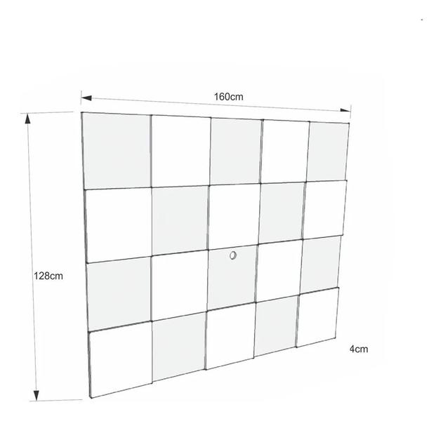 Imagem de Painel jb 5095 perola - tv até 55 polegadas - jb bechara