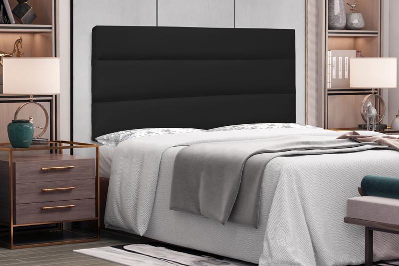 Imagem de Painel La Italiana Corano Preto King 195cm - Spezzia