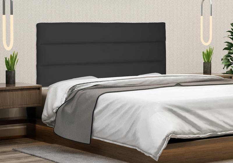 Imagem de Painel La Italiana Suede Preto Casal - Spezzia