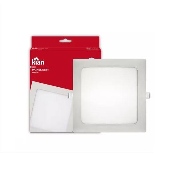 Imagem de Painel Led 12w Embutir Quadrado Branco Frio Kian 17x17