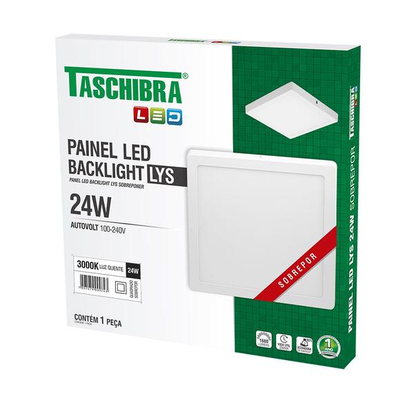 Imagem de Painel LED 24W LYS Quadrado Sobrepor - Taschibra