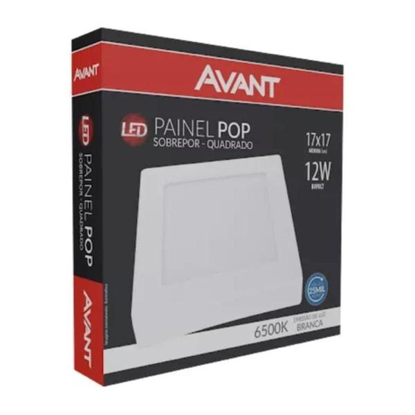 Imagem de Painel Led Avant POP Quadrado Sobrepor 4000K