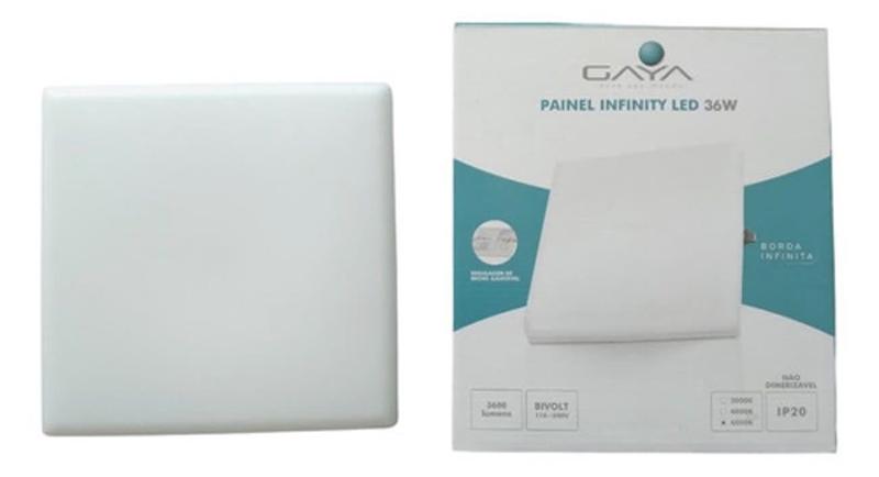 Imagem de Painel Led Borda Infinita Quadrado 36w Embutir Bivolt