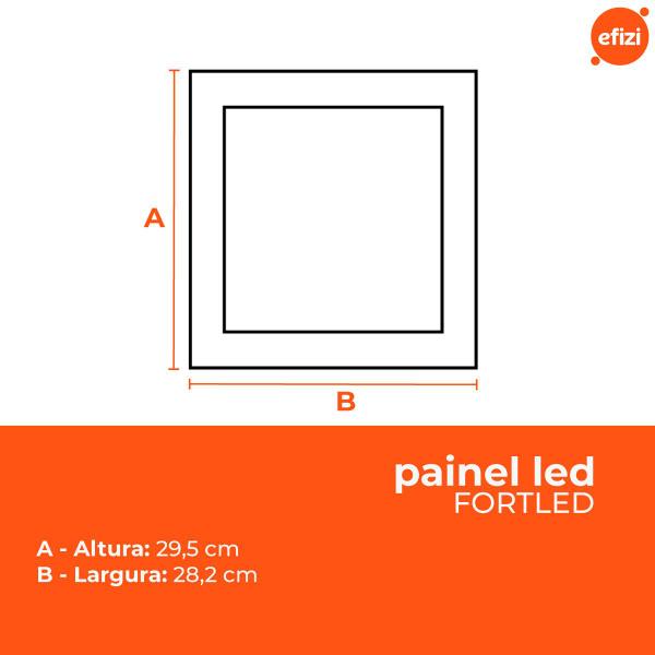 Imagem de Painel led embutir 30w quadrado - fortled