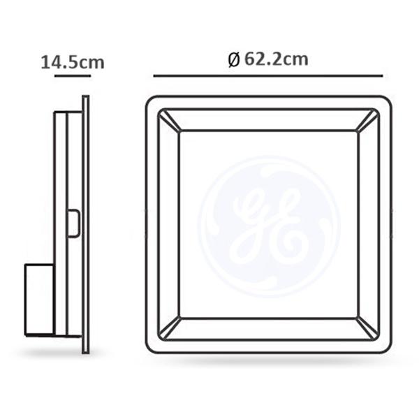 Imagem de Painel Led Embutir Borda Preta 62Cm 40W 4000K Bivolt