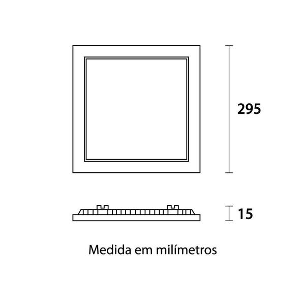 Imagem de Painel LED Embutir Branco 24W 4100k 30x30-Blumenau