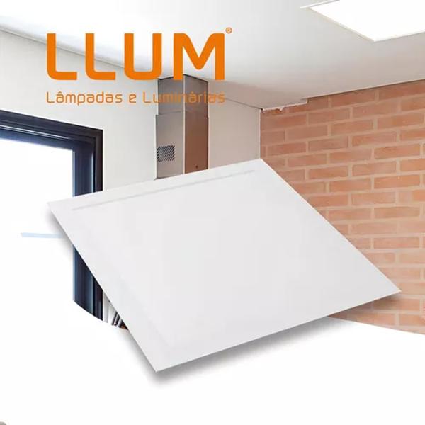 Imagem de Painel Led Embutir Quadrado 40x40 32w 3000k Bronzearte Llum