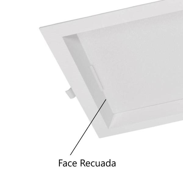 Imagem de Painel Led Embutir Recuado Plafon Kais 18W 3000K Nordecor