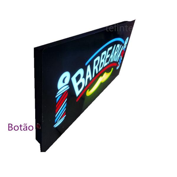 Imagem de Painel led Placa Luminoso letreiro Barbearia  bivolt