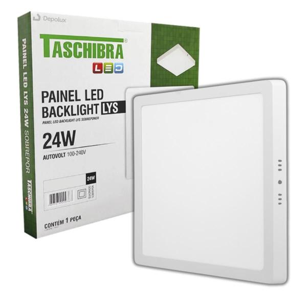 Imagem de Painel Led Plafon 24w Quadrado Sobrepor Branco Bivolt