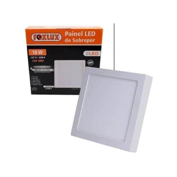 Imagem de Painel Led Quadrado Embutir 18W 6500K Bivolt Foxlux