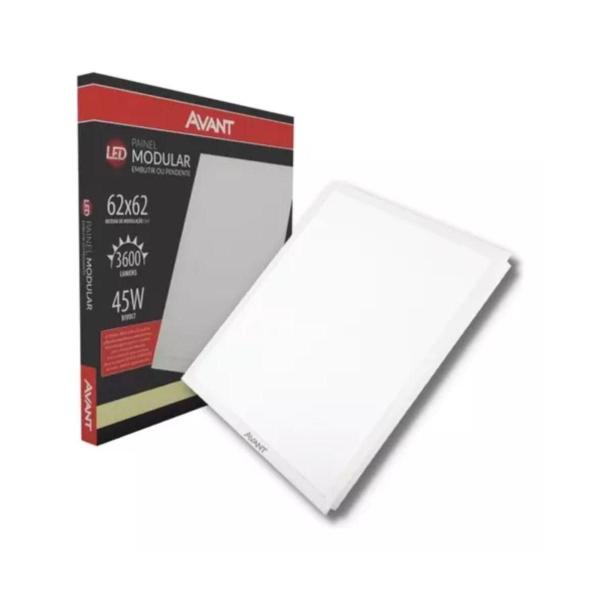 Imagem de Painel Led Quadrado Embutir Avant Bivolt 45W 3000K 10 Und