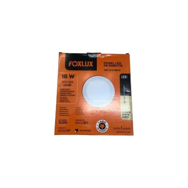 Imagem de Painel Led Redondo Embutir 18W 4000K Bivolt Foxlux