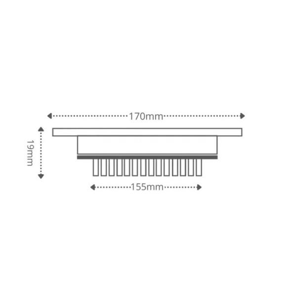 Imagem de Painel LED Redondo Embutir Taschibra LUX Autovolt 12W 6500K