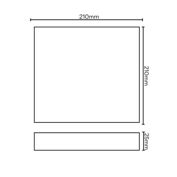 Imagem de Painel LED Sobrepor 18W Quadrado - Cristallux 