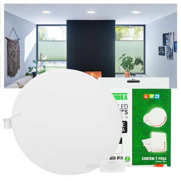 Imagem de Painel LED Taschibra Frameless 24W Redondo Embutir