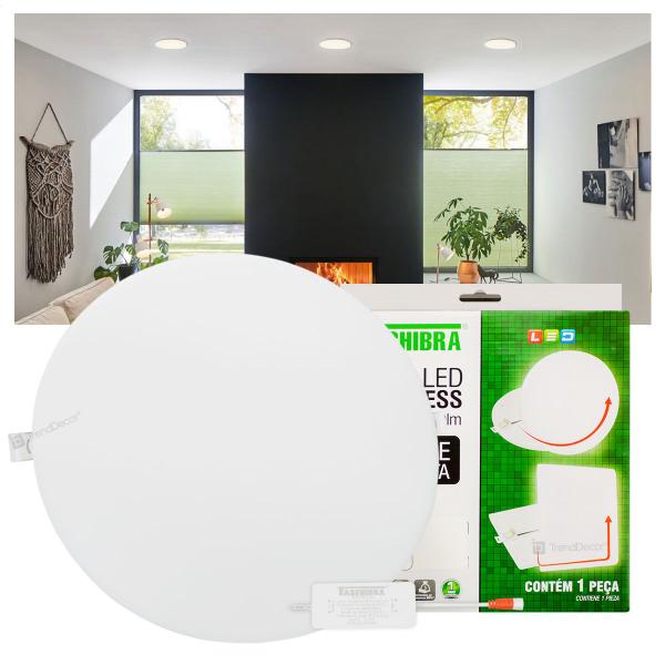 Imagem de Painel LED Taschibra Frameless 36W Redondo Embutir