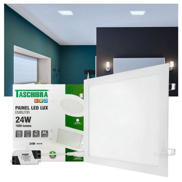 Imagem de Painel LED Taschibra LUX 18W Quadrado Embutir