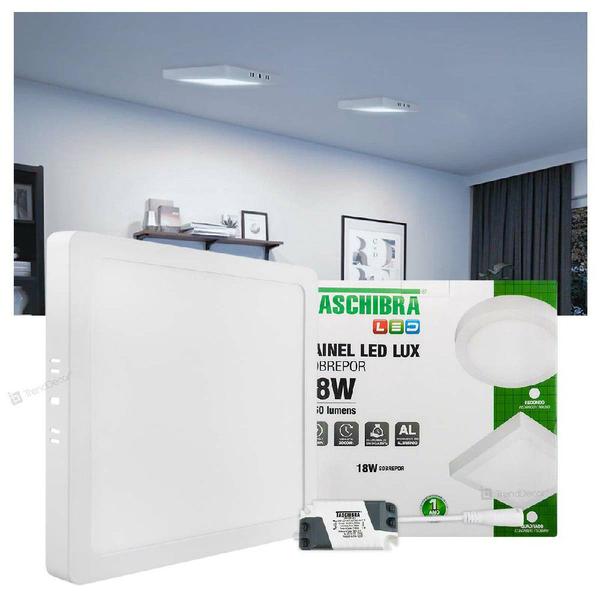 Imagem de Painel LED Taschibra LUX 18W Quadrado Sobrepor