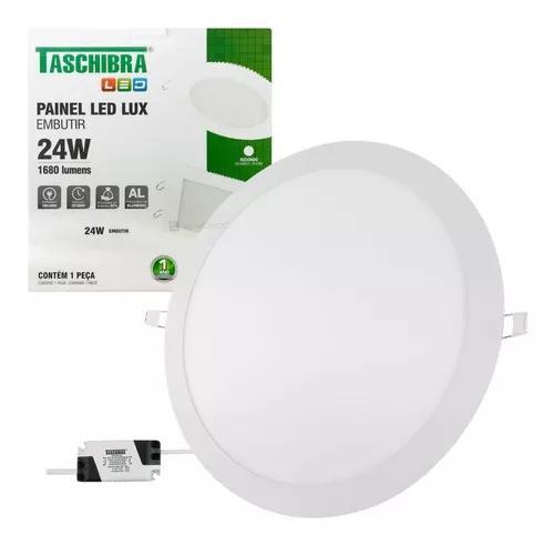 Imagem de Painel Led Taschibra Lux 24W Embutir 6500K Redondo