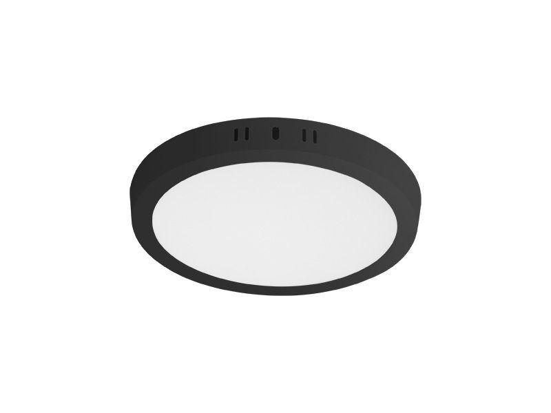 Painel LED Taschibra LUX Black 18W Redondo Sobrepor Imagem de Painel LED Taschibra LUX Black 18W Redondo Sobrepor