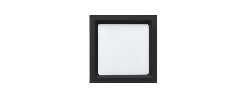 Imagem de Painel Luminária Deep Embutir 20,2x20,2cm Preto Led 18W Bivolt Stella