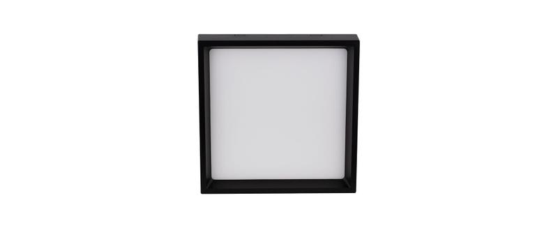 Imagem de Painel Luminária Deep Sobrepor 25,3x25,3cm Preto Led 24W Bivolt Stella