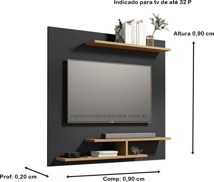 Imagem de Painel  Luxo Tv até 32 Polegadas Prateleira Olimpia - Cores - Comprar Moveis para sua casa